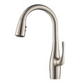Daniel Kraus Kraus KPF-1670SFS Single Handle Pull Down Kitchen Faucet with Dual Function Sprayhead; Stainless Steel KPF-1670SFS